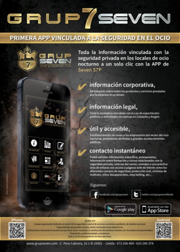 Toda la información vinculada con la seguridad privada en los locales de ocio nocturno con la app SEVEN S7P