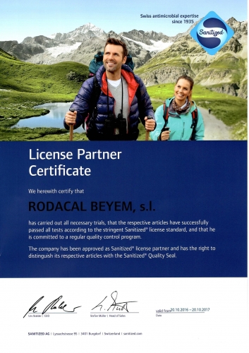 Rodacal Beyem S.L y Sanitized AG firman un Acuerdo de Licencia 