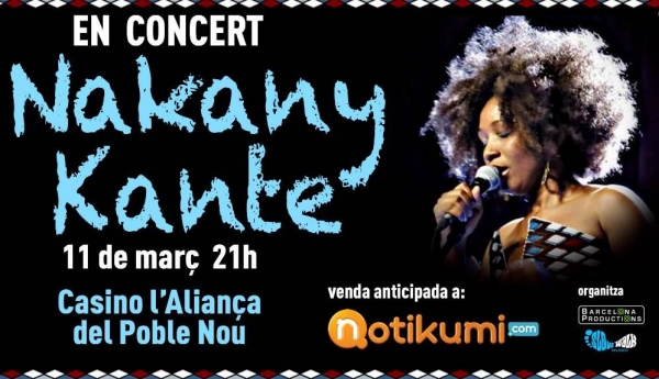 Nakany Kanté en concierto en Barcelona