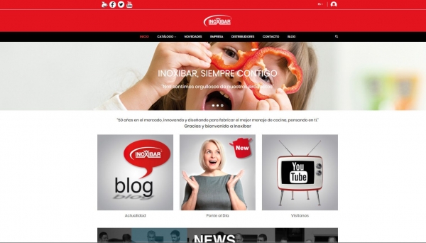 Inoxibar estrena página web con David de Jorge como principal colaborador