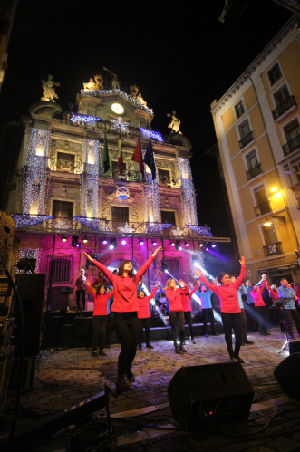 Concierto de Góspel en la Plaza del Ayuntamiento de Pamplona