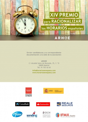 ARHOE convoca la XIV edición del  Premio para Racionalizar los Horarios Españoles