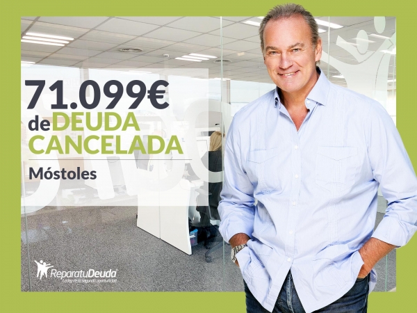 Repara tu Deuda Abogados cancela 71.099 € en Móstoles (Madrid) con la Ley de Segunda Oportunidad