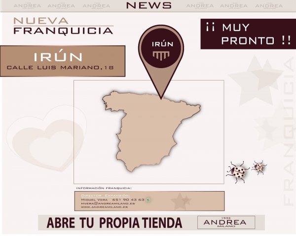 Andrea Milano 1932 abre nueva tienda en Irún 