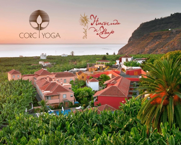 Corc Yoga y el Hotel Hacienda de Abajo unen fuerzas para promocionar la isla de La Palma