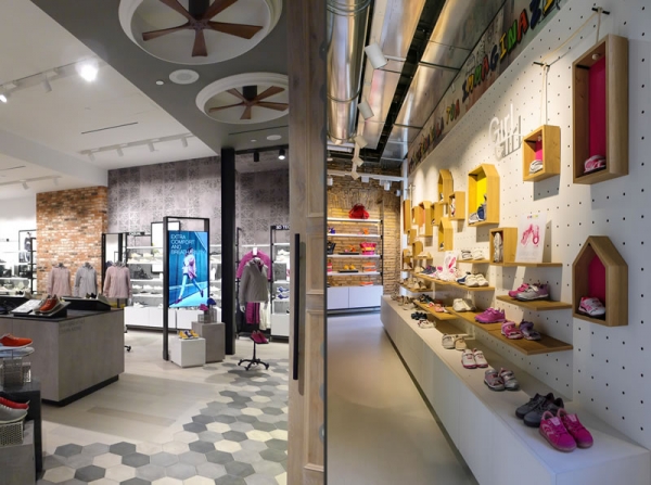 Las nuevas tiendas X-Store de Geox con ventiladores de Casa Bruno