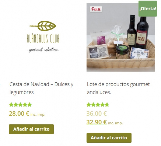 cestas de navidad gourmet  (envíos a domicilio, compra online)