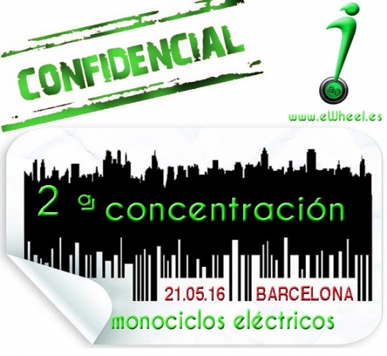 2ª Concentración de monociclos eléctricos en Barcelona