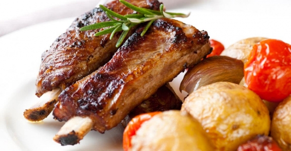 Costillas de cerdo al horno