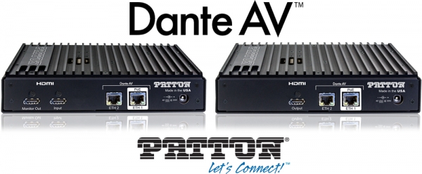Patton presenta los primeros codificadores y decodificadores con tecnología Dante AV