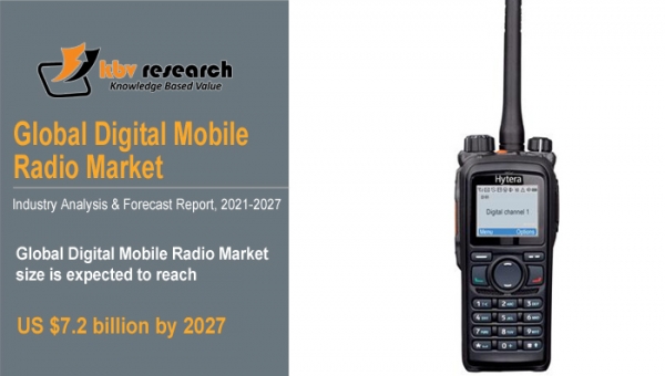 Global Digital Mobile Radio Market size to reach USD 7.2 Billion by 2027 - Kbv Research