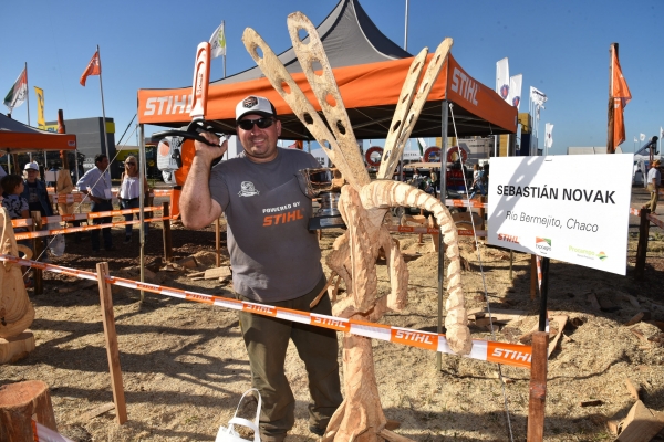  Se realizó una nueva edición del Campeonato de Escultores en Expoagro 
