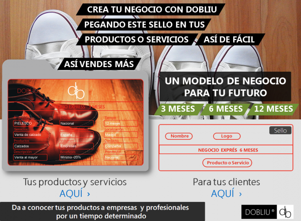 Dobliu.es | Crea tu negocio con Dobliu pegando este sello en tus productos para las empresas