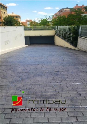 Pavimentos de hormigon impreso para rampas de garaje