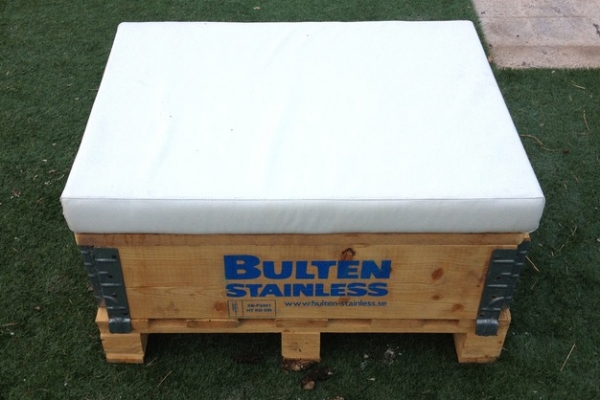 Palet Puff de 80x60, quedarán muy monos en tu terraza