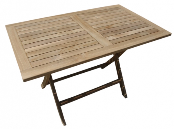 Mesas de madera de teka en liquidación