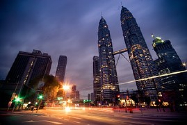 Estructura de las Torres Petronas de Kuala Lumpur en Malasia