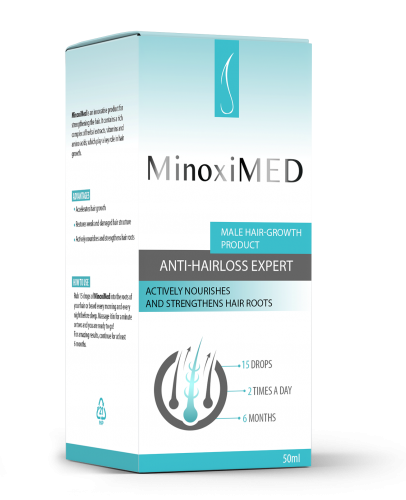 El recién producido MinoxiMed lucha contra la calvicie masculina de patrón