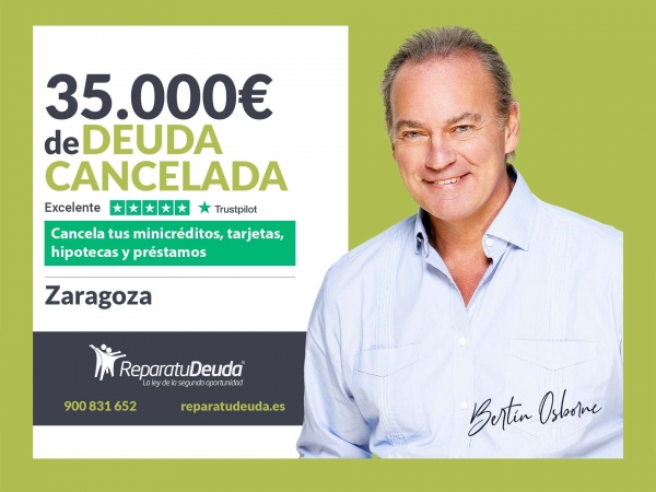 Repara tu Deuda Abogados cancela 35.000€ en Zaragoza (Aragón) con la Ley de Segunda Oportunidad