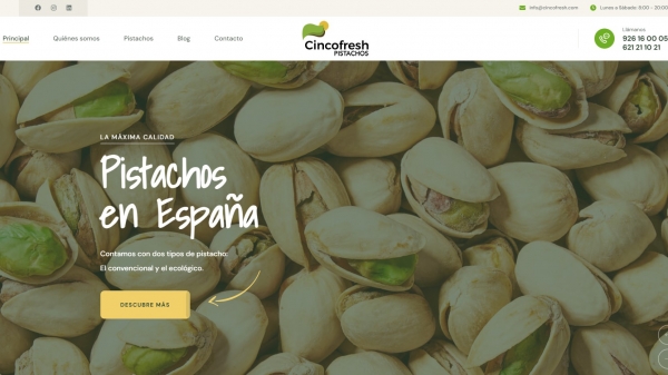 Descubre la Excelencia de los Pistachos en España con Cincofresh