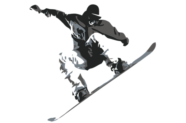Conociendo y practicando snowboard.