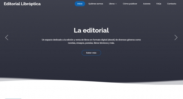 Editorial Libroptica renueva su sitio web